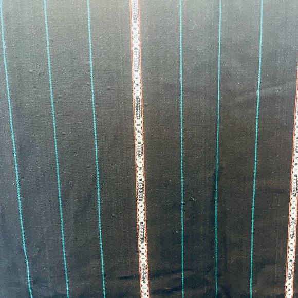 Striped Black Warm Scarf - Picture 6 of 9